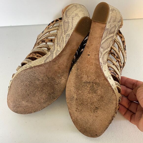 Cole Haan Air Minka Wedge Sandals size 10B Brown - Picture 14 of 16